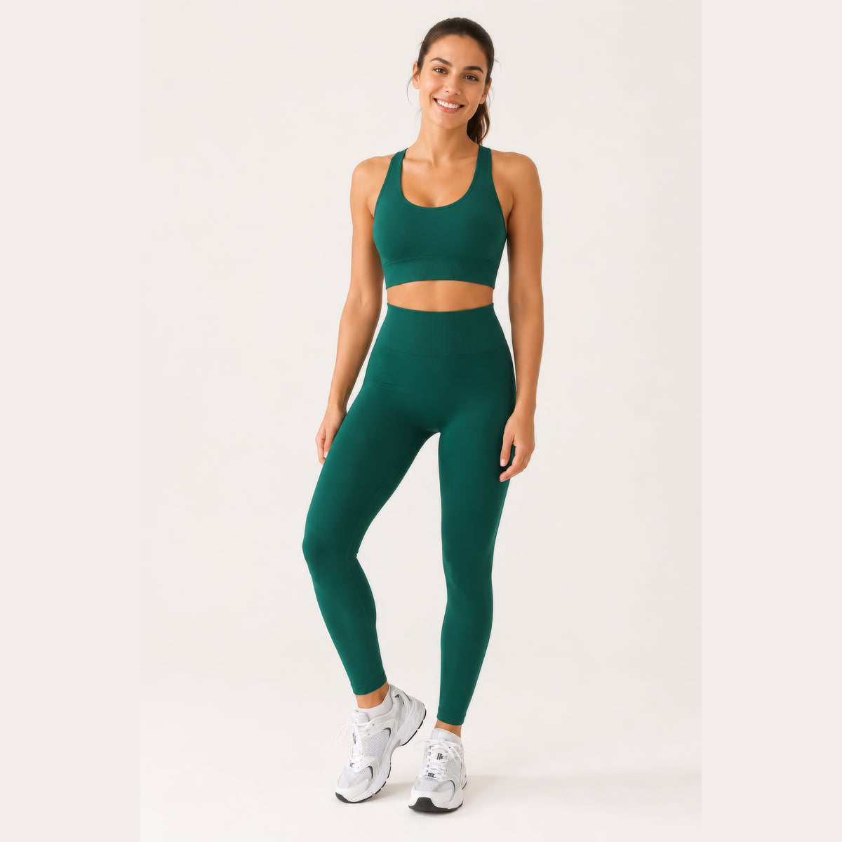 LiftLux The Seamless Legging in Green - full body