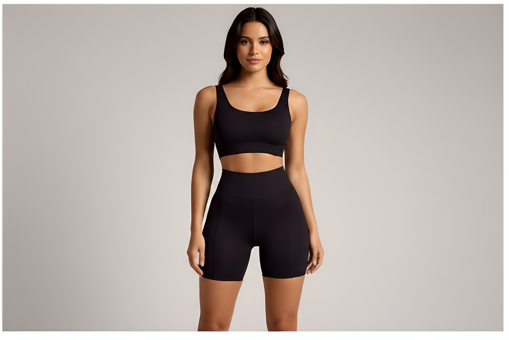 LiftLux Signature Short, front view, high-waist seamless fit