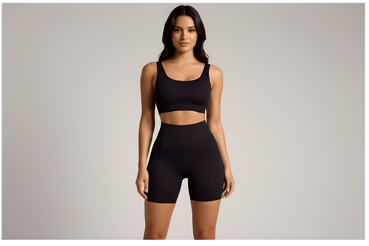 LiftLux Signature Short, front view, high-waist seamless fit