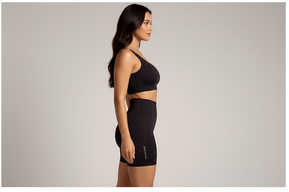 LiftLux seamless sculpting shorts smoothing thighs and waist
