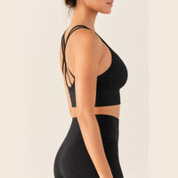 LiftLux The Cross-Back Bra in Black - side view