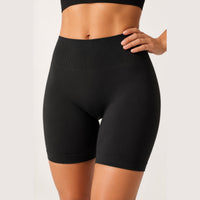 LiftLux The Motion Short in Black - front and waistband detail