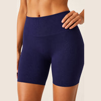 LiftLux The Motion Short in Navy - front and waistband detail