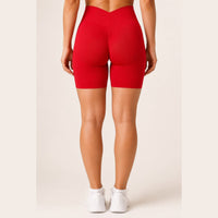 LiftLux The Motion Short in Red - back view