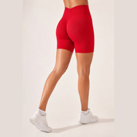 LiftLux The Motion Short in Red - back three-quarter view