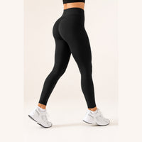 LiftLux The Seamless Legging in Black - back three-quarter view