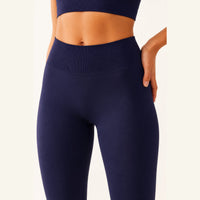 LiftLux The Seamless Legging in Navy - front and waistband detail