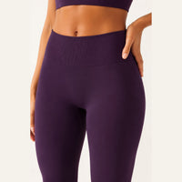 LiftLux The Seamless Legging in Plum - front and waistband detail