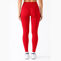 LiftLux The Seamless Legging in Red - back view
