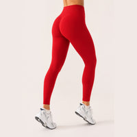 LiftLux The Seamless Legging in Red - back three-quarter view